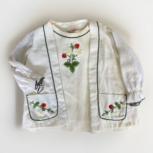 Ruth Of Carolina Dress Girls 12 Months Vintage 70s Matching Set Strawberries